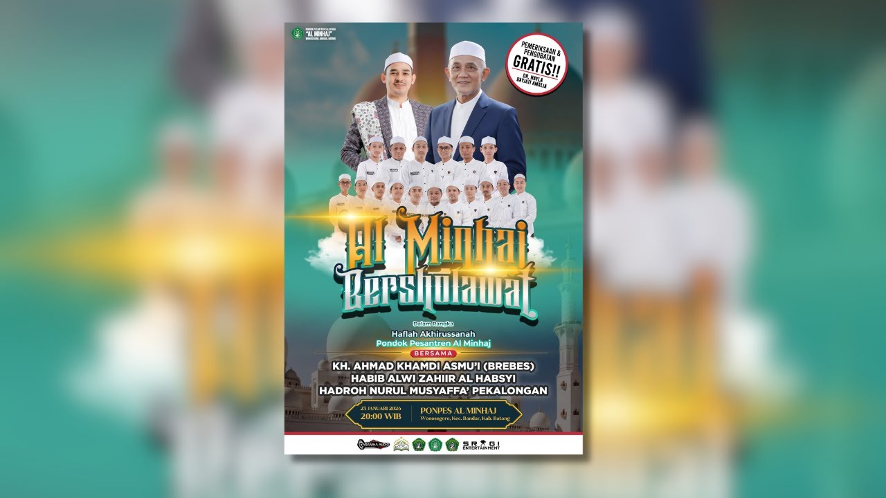 🔴LIVE AL MINHAJ BERSHOLAWAT BERSAMA HABIB ALWI ZAHIR AL HABSYI DAN NURUL MUSYAFFA' PEKALONGAN