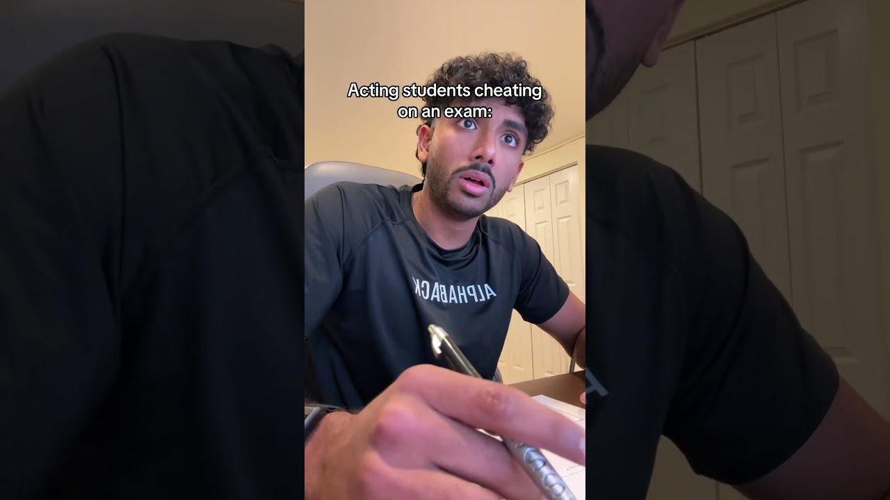 Acting students cheating on an exam: 😭💀