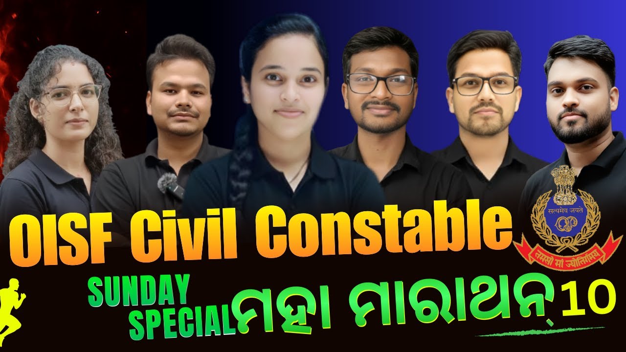 OISF || CIVIL CONSTABLE 4200+ || Full Mock MARATHON 10 | Non-Stop Practice Class| Odisha Police 2025