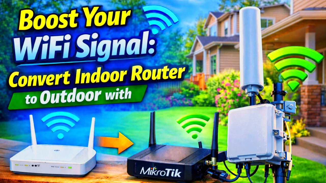 Boost Your WiFi Signal Convert Indoor Router to Outdoor with MikroTik