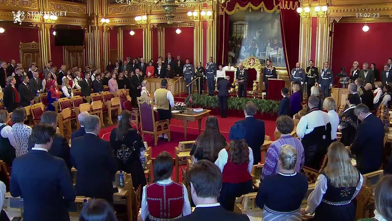 Åpning av det 168. ordinære storting | Storting 03.10.2023