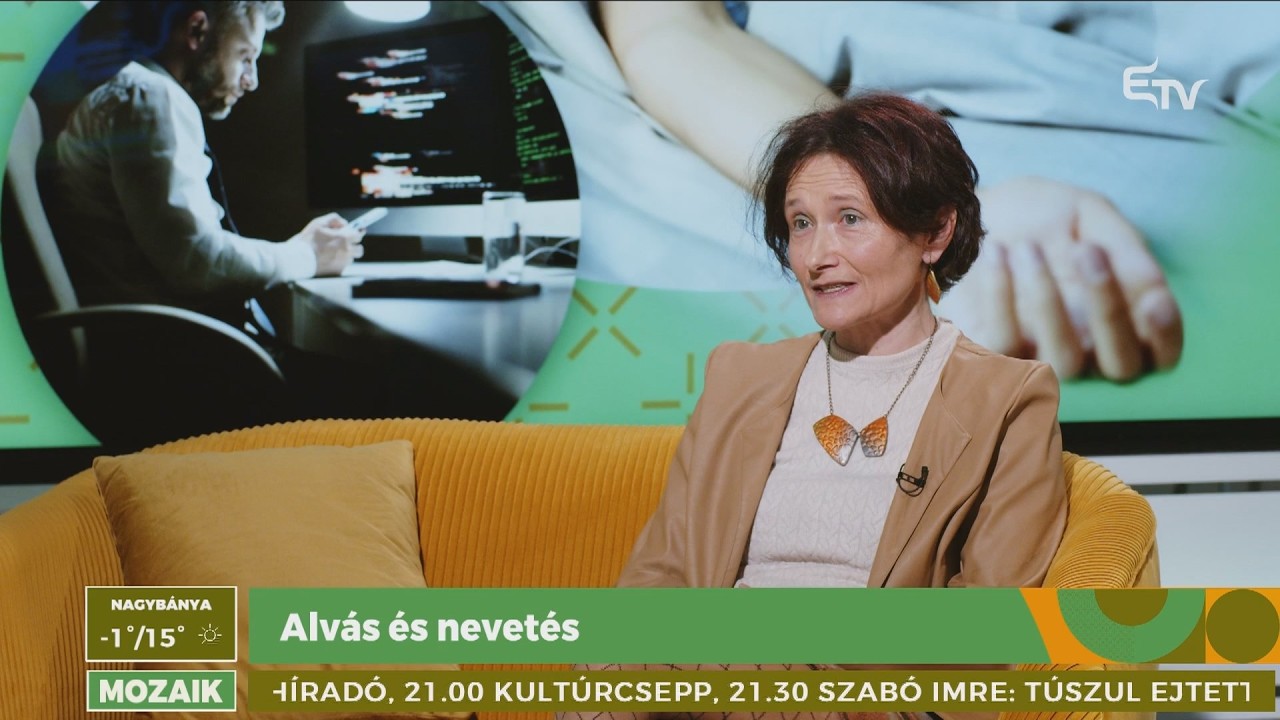 Hogyan segít a humor jobban aludni? – beszélgetés Kovács Ágnes pszichiáterrel a Mozaikban