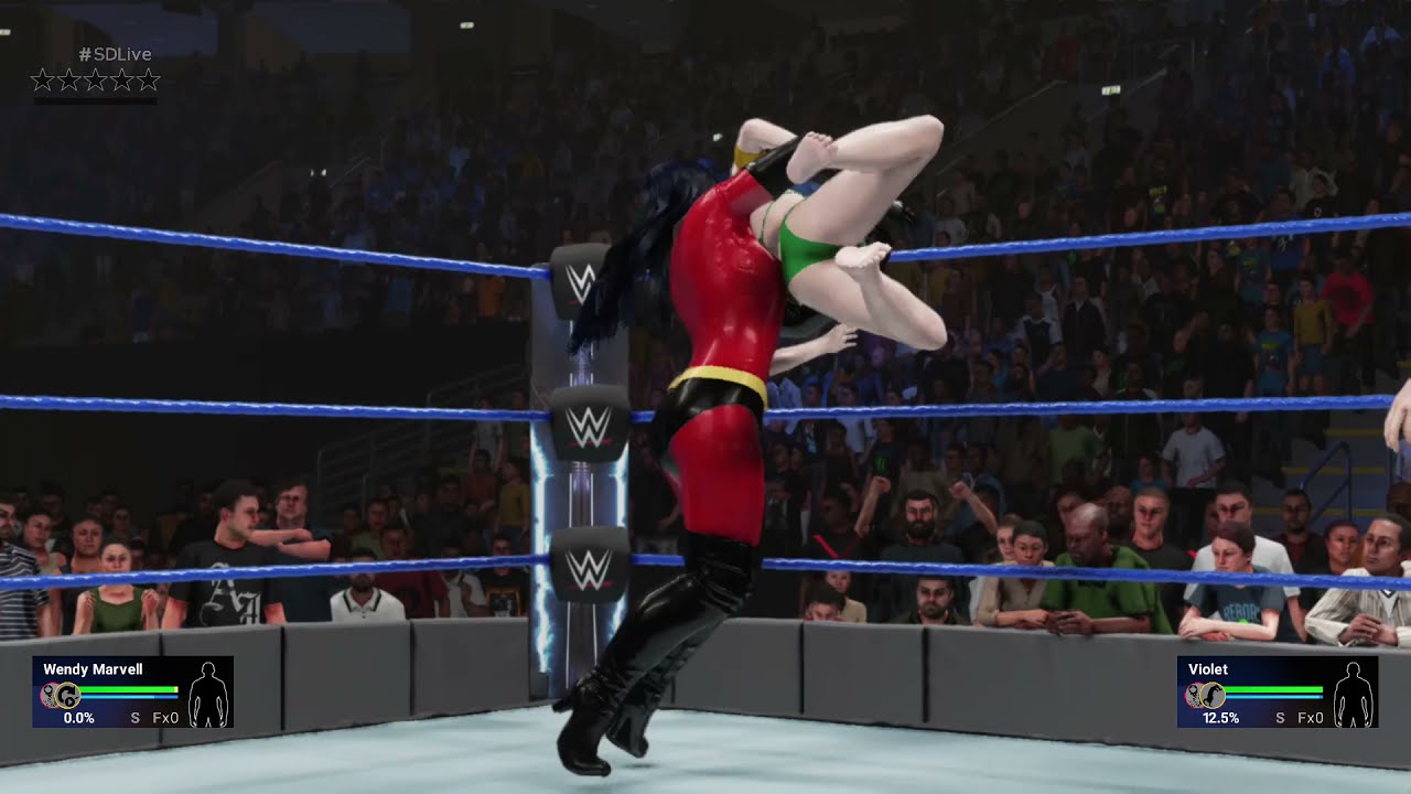 WWE 2K19 Wendy Marvell (bikini) VS Violet Parr
