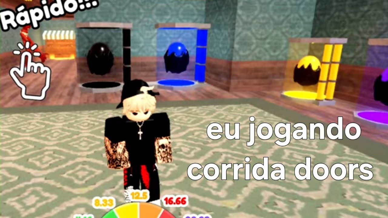 Eu jogando corrida doors no roblox 