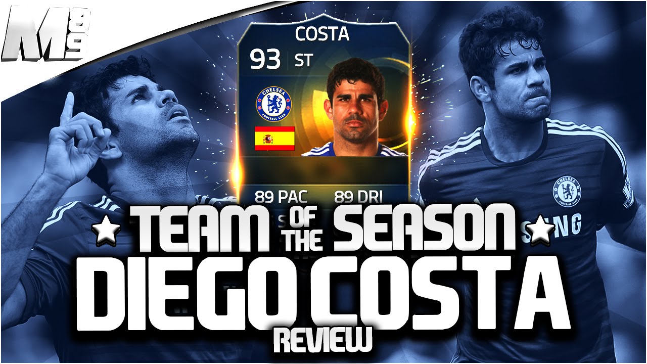 FIFA 15 TOTS DIEGO COSTA REVIEW (93) FIFA 15 Ultimate Team Player Review + In Game Stats