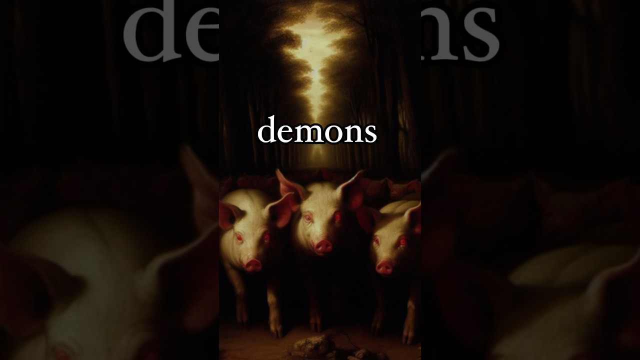 Why Demons Begged Jesus To Put Them Inside Of Pigs 😳 | Legion #jesus #demons #bible