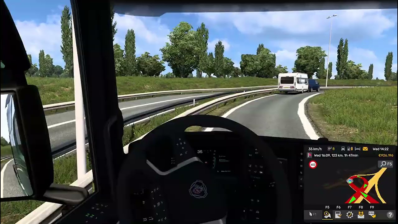 Hazardous Kerosene Transport from Germany to Netherlands Scania Power Run ETS 2 221 km ⛽№2