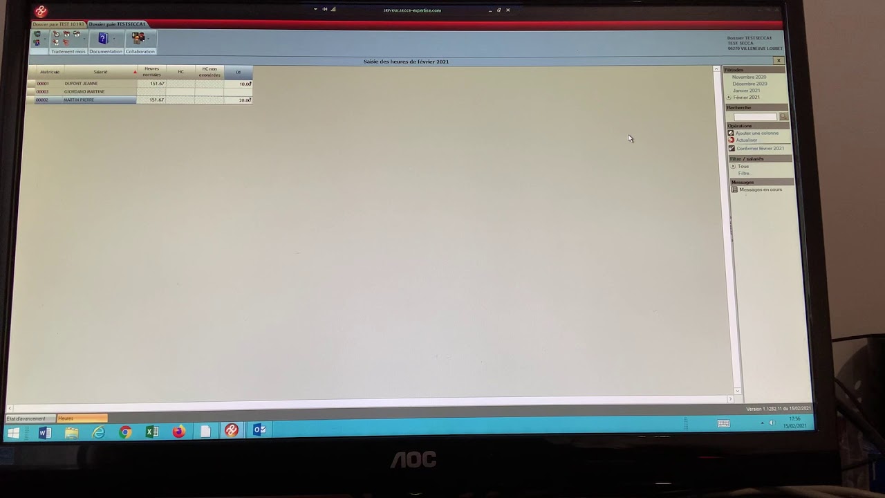 TUTO SAISIE VARIABLE PAIE SILAE