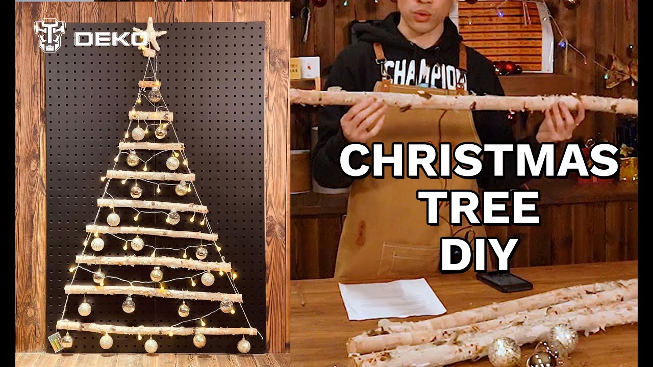 Easy Christmas Tree DIY! How to Make A Space-Saving Christmas Tree at Home. DEKO TOOLS Xmas Tree DIY