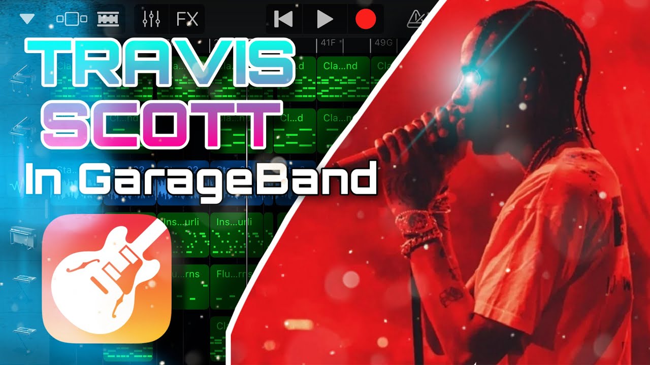How To Make A TRAVIS SCOTT Beat In GARAGEBAND MOBILE | 2021