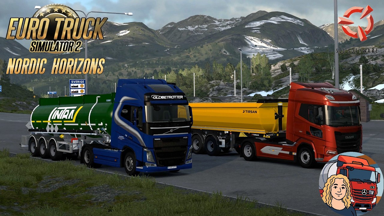 Euro Truck Simulator 2 (1.58) DAF XF 2025 by SCS Delivery Sweden to Norway + DLC's & Mods