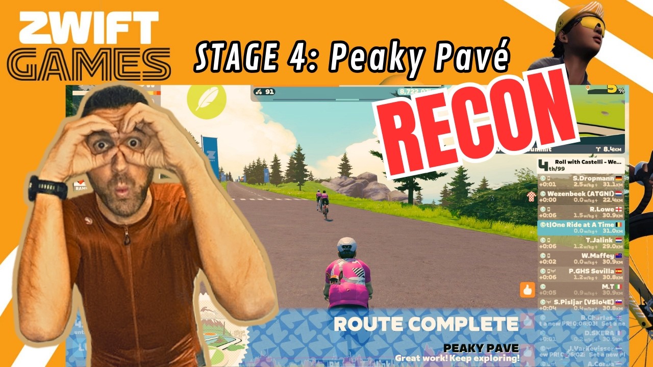 4-й этап Zwift Games – Peaky Pavé RECON | Победа в гонке решит судьбу этого заезда на Petit KOM