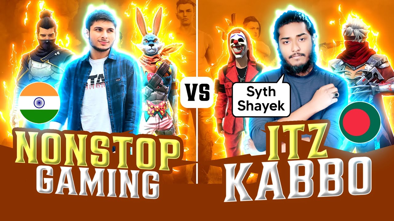 Itz Kaboo против Nonstop Gaming || 🇧🇩 против 🇮🇳 Битва 🔥 - Garena Free Fire