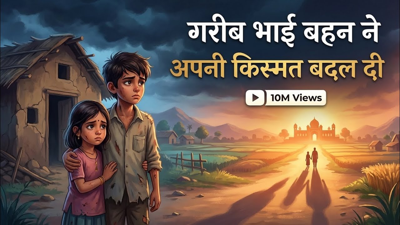 गरीब भाई बहन ने अपनी किस्मत बदल दी 😭 | दिल छू लेने वाली सच्ची कहानी | Hindi Kahani 