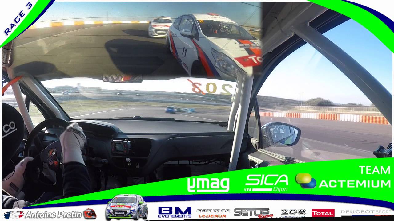 Ledenon 2016 Course 3 - 208 Racing Cup - Antoine Pretin