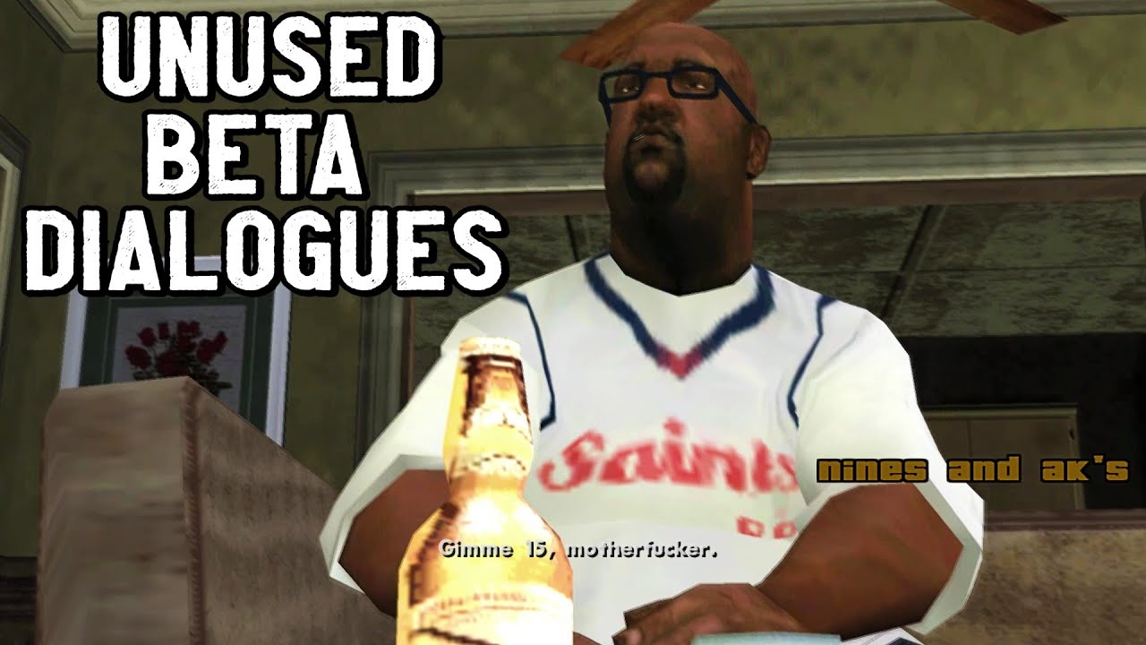 Диалоги GTA San Andreas Beta, которые вы, вероятно, никогда не видели