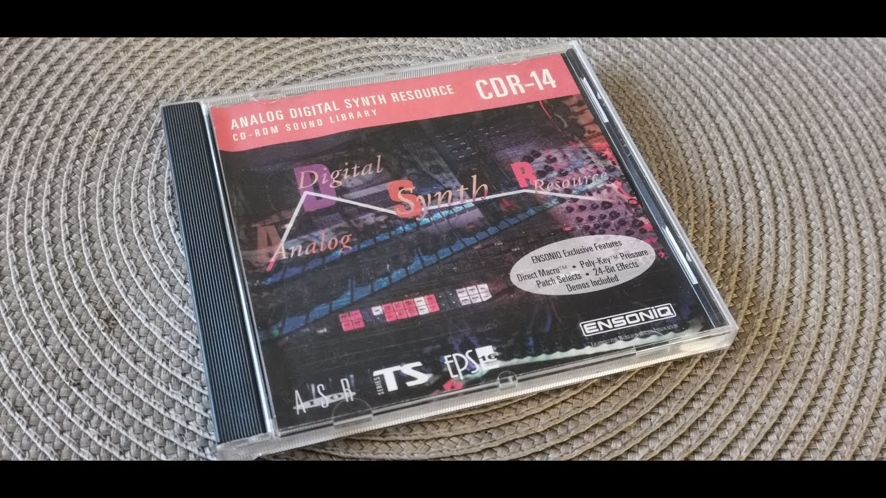 Ensoniq ASR-10 CDR-14 Analog Digital Synth Resource demo songs