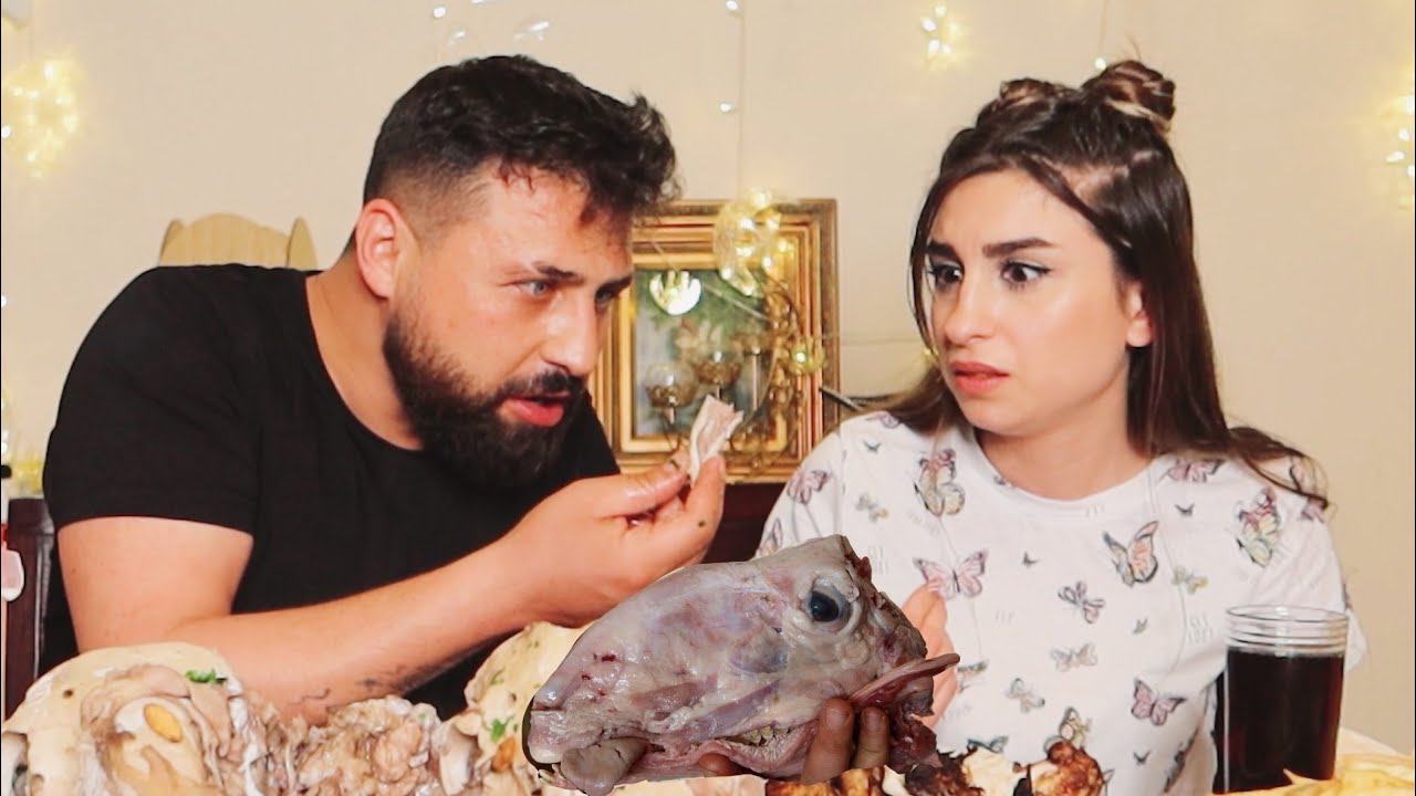 خليت ننوش تطبخلي فتة رؤوس غنم رداً على مقلب السحور (خافت منهم😢)ريتشو وننوش