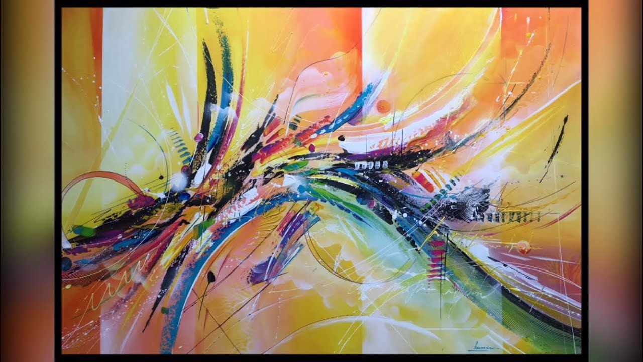 Démonstration peinture abstrait - Lilian Fournier #14