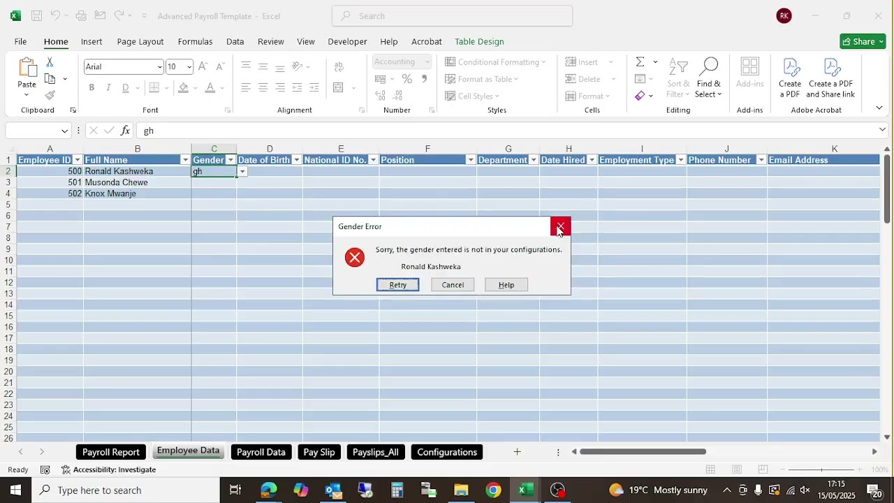 RK Solutions Payroll System – Powerful Excel Payroll Demo for Businesses & Professionals