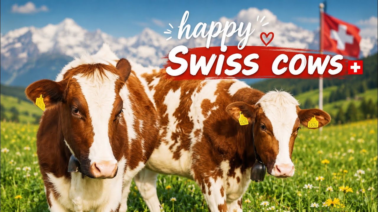 The Happy Life of Swiss Cows 🇨🇭