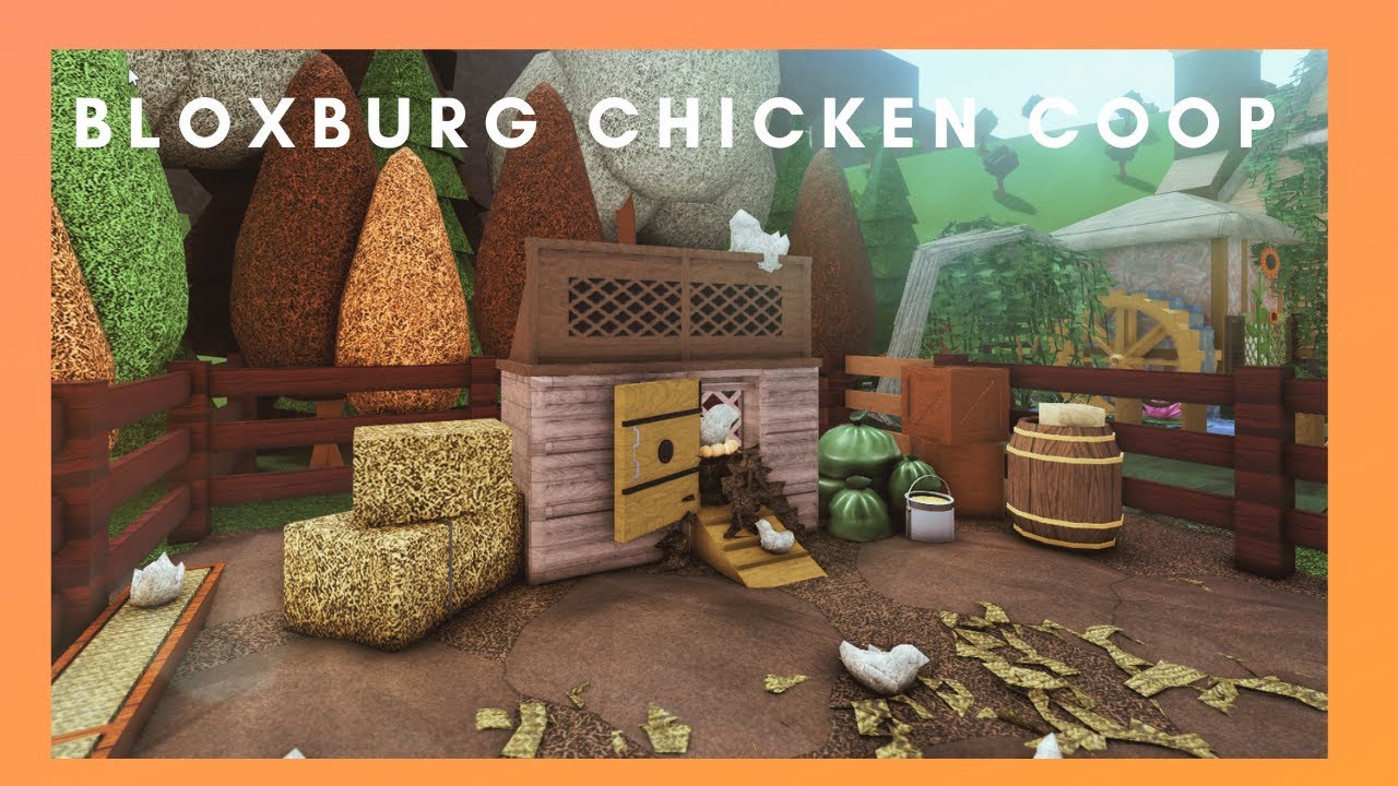 Bloxburg chicken coop farm build hack [Roblox
