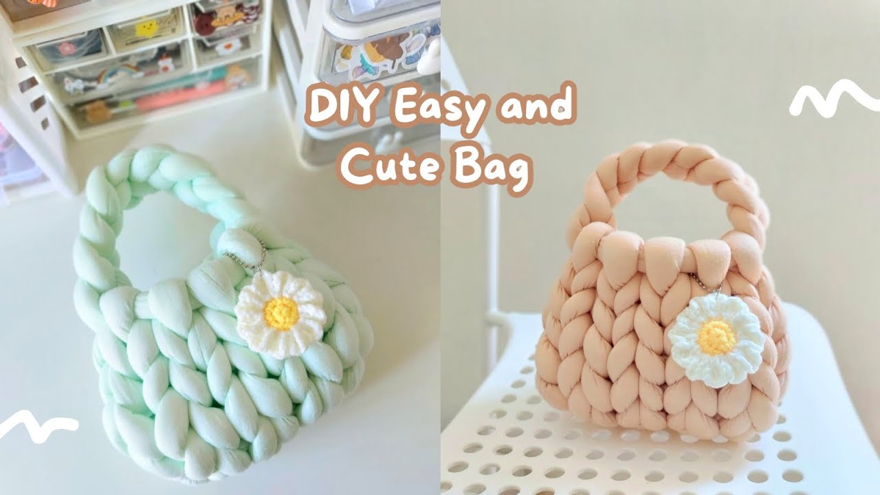 Tutorial Chunky Bag Crochet | Hand Knitting Bag | Kyomicraft