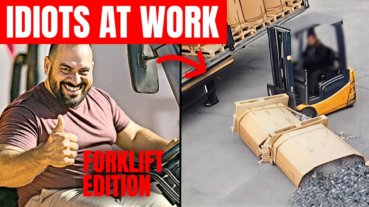 Идиоты на работе: выпуск Forklift | Эпические провалы Forklift