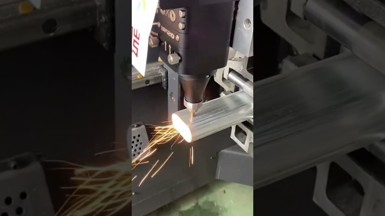 Cutting Edge Technology Laser Cut Through Metal Pipes Like Butter