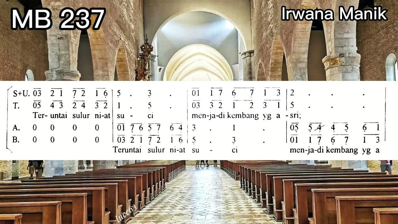 Madah Bakti 237 SATB // Tiada Yang Lebih Indah // Lagu Persembahan // Lagu Misa
