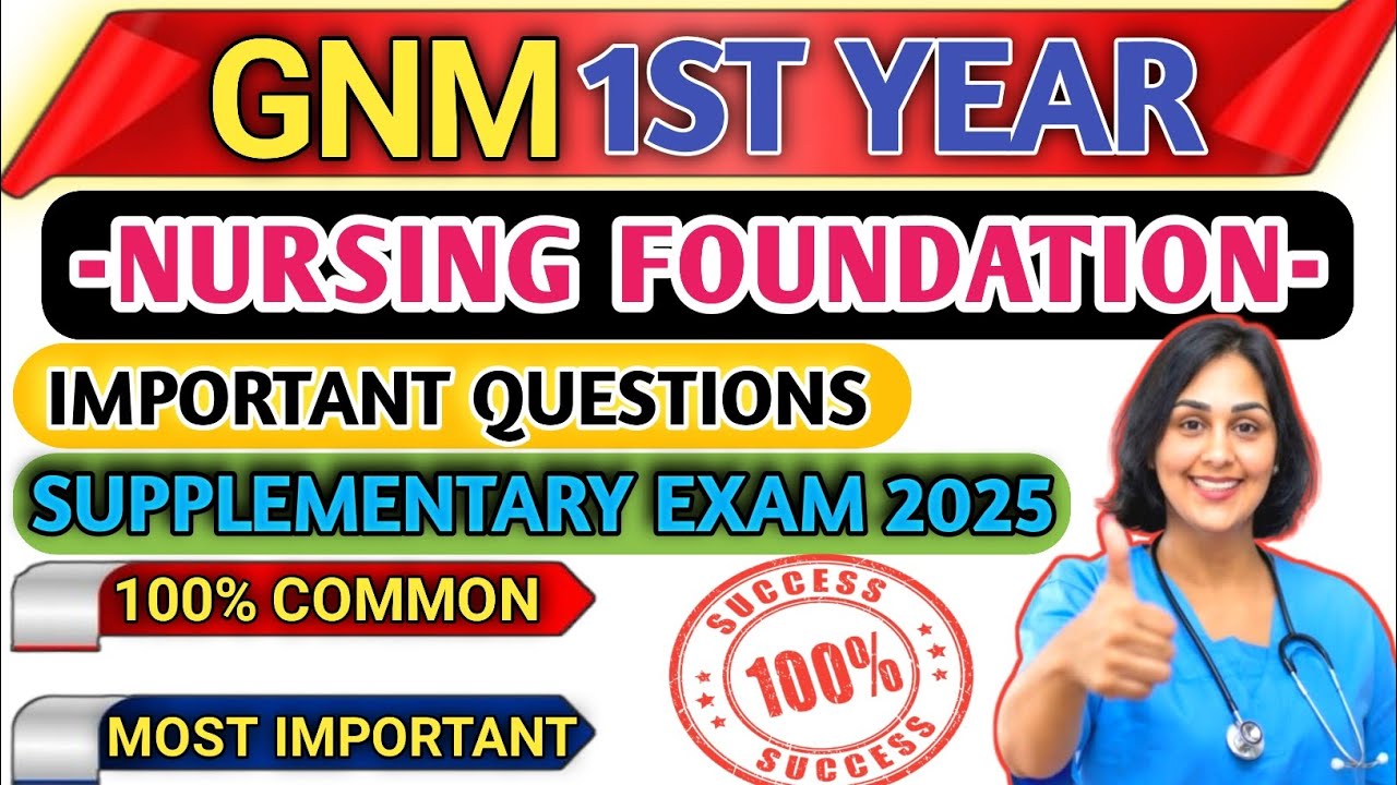 Важные вопросы для 1-го курса Nursing Foundation GNM ✅ | Важные вопросы для дополнительного экзам...