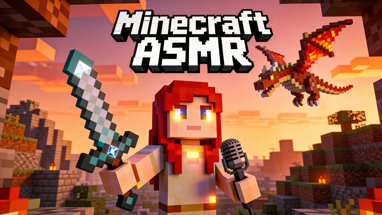Fall asleep while I play Minecraft ASMR Gaming