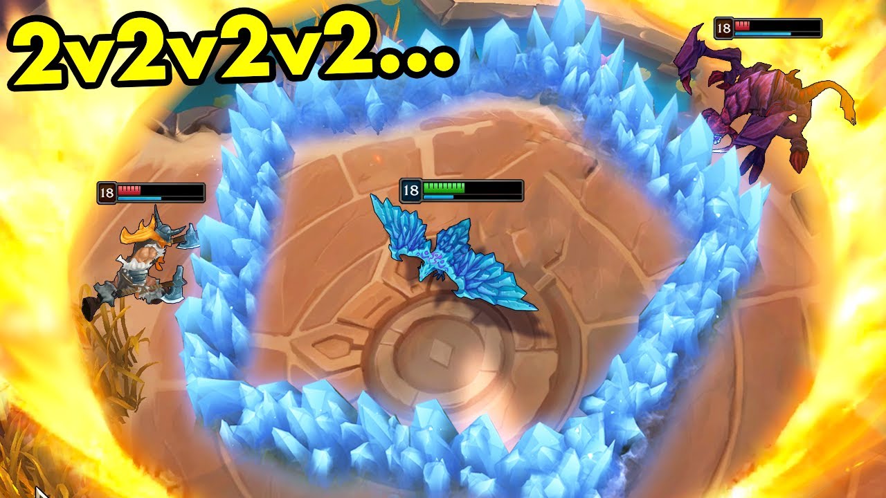 BEST 2v2v2v2 FUN MOMENTS (6 Mythic Items Ornn, 17k HP Mundo, Garen Oneshots...)