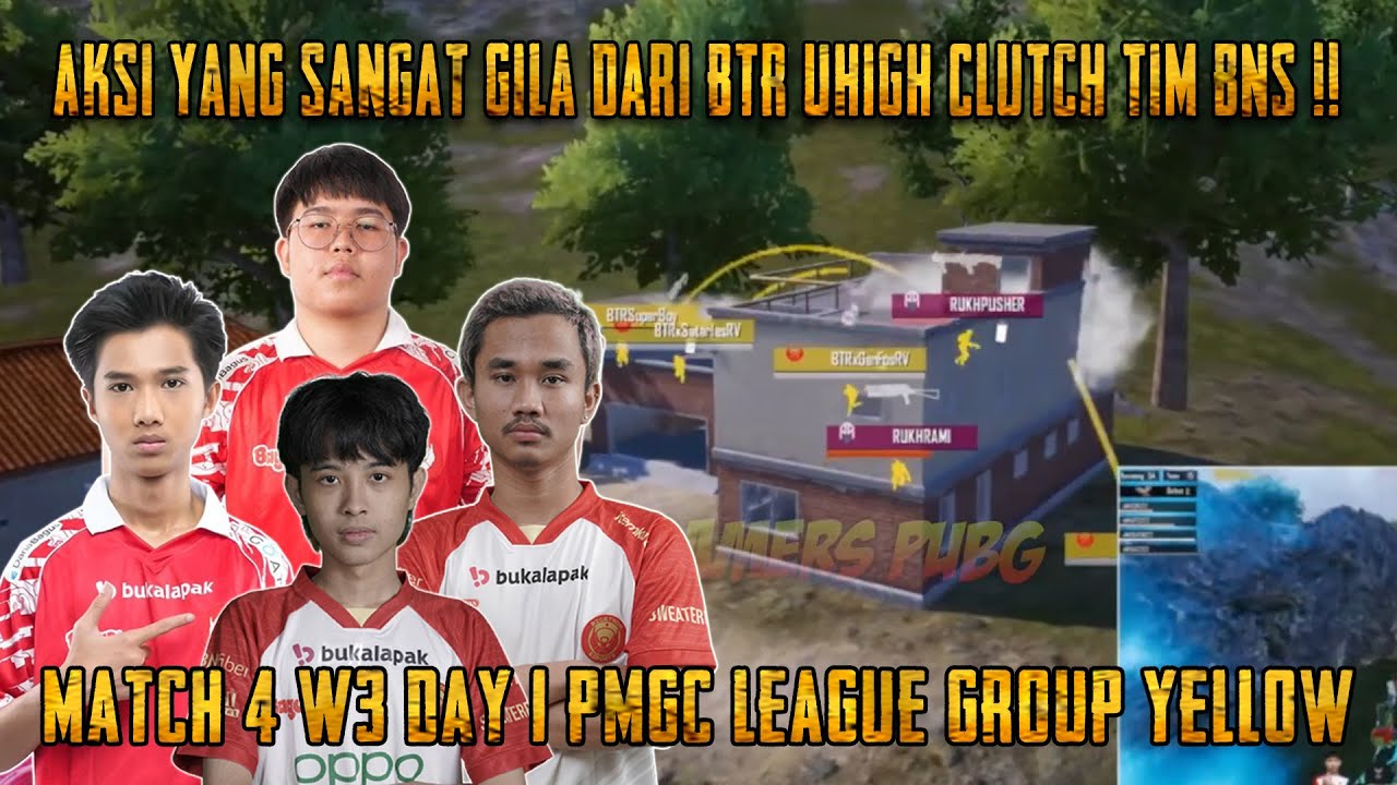 9 Kills!! Bigetron RV Bermain Tabrak Gaming Aksi Gila Btr Uhigh Clutch Tim BNS | PMGC League 2023