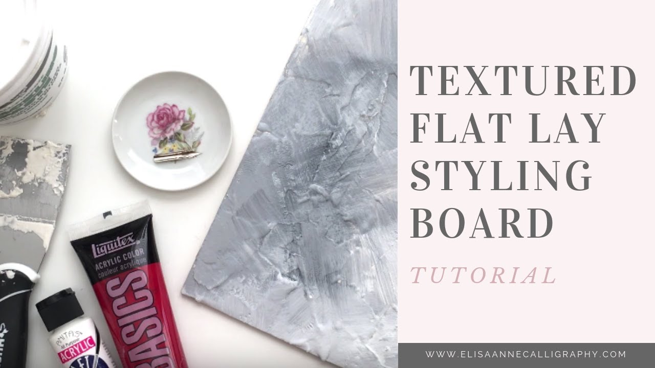 How to Make a Textured Styling Board for Flay Lay Photography & Wedding Invitations | DIY