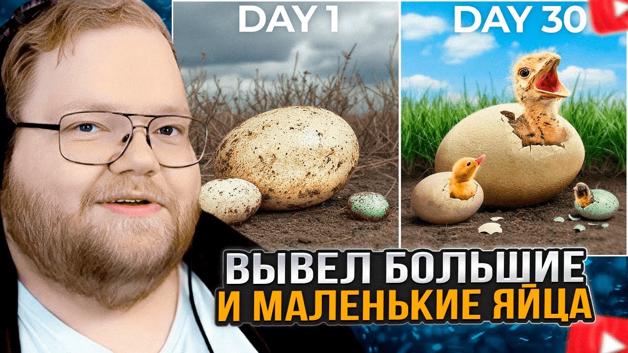 T2x2 СМОТРИТ: Я вывел самые БОЛЬШИЕ и МАЛЕНЬКИЕ яйца в мире