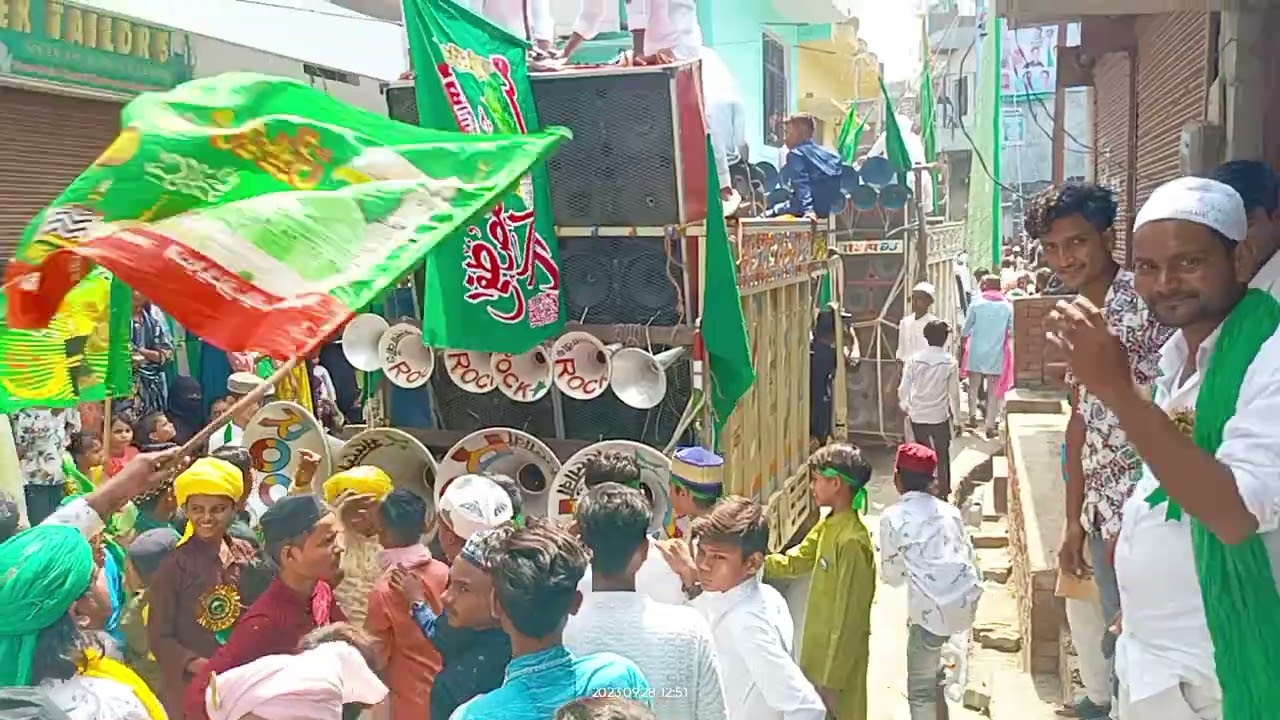 Ashu DJ bangarmau 12 Rabi UL AWal billhaur juloos 28 tareeka 2023👑 Sandeep Dj Kalyanpur; mallava