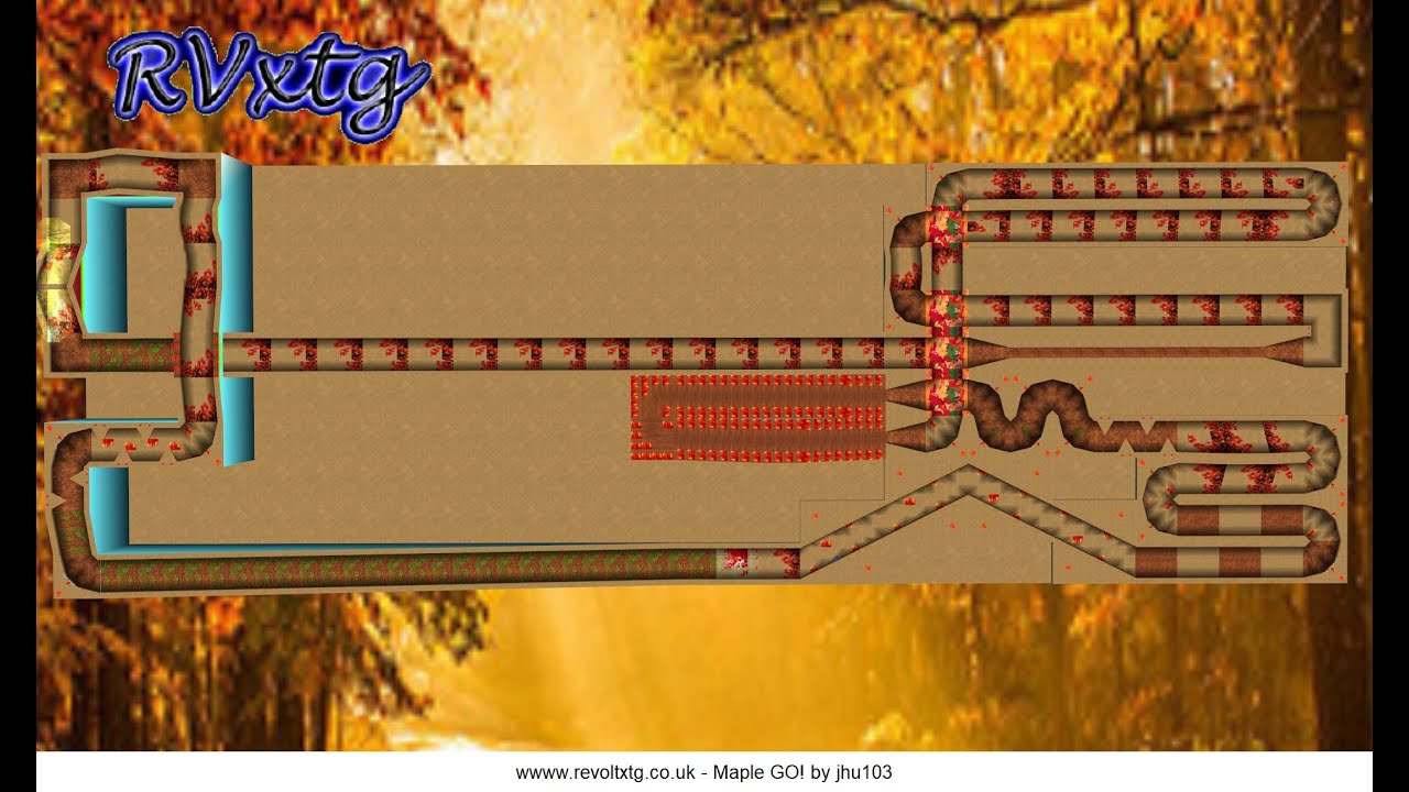 Maple Go by jhu103. Length 744m. 3 Laps. 12 cars. Car Jaguar F1 Red Color.