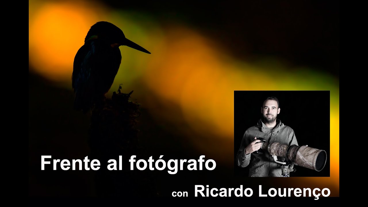 Frente al fotógrafo Ricardo Lourenço