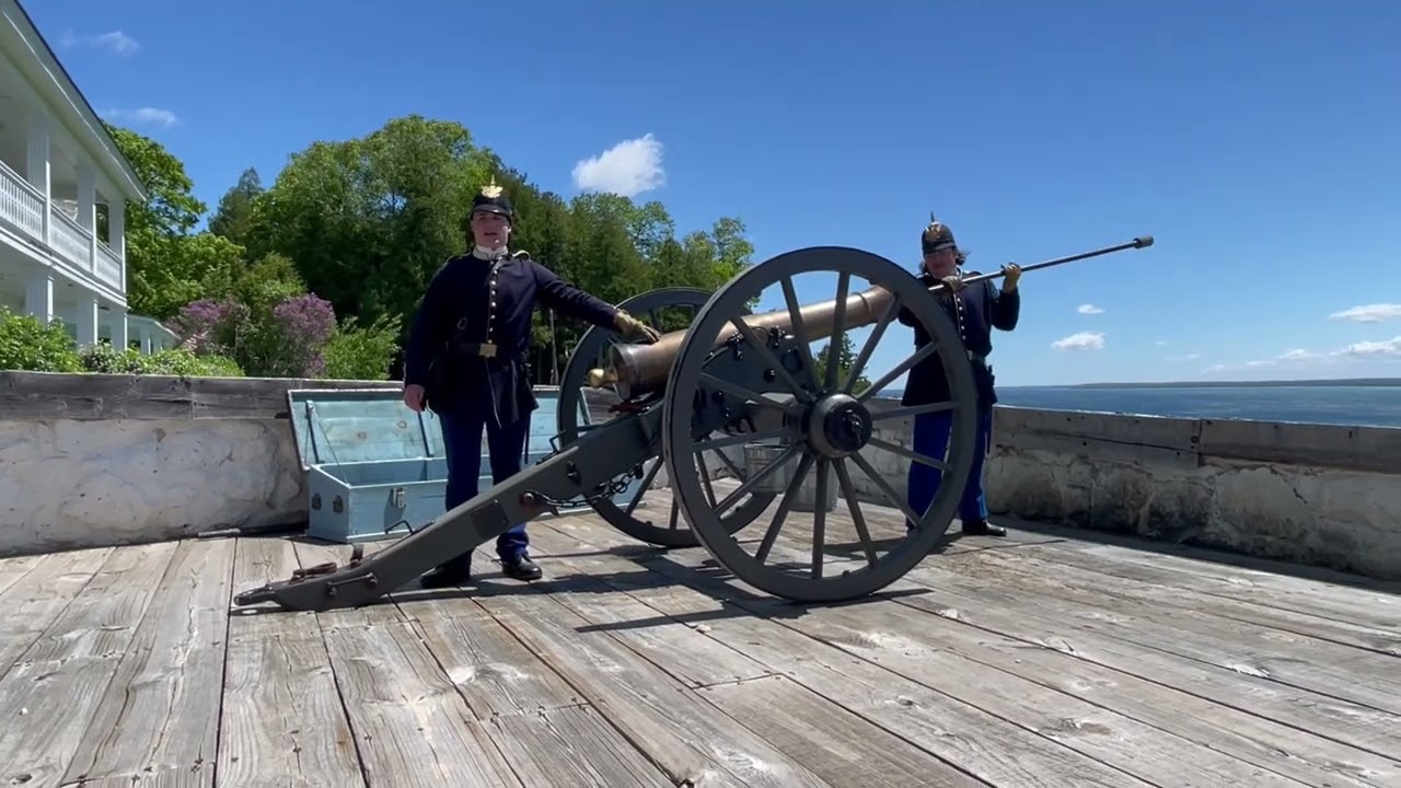 Fort Mackinac Cannon Firing