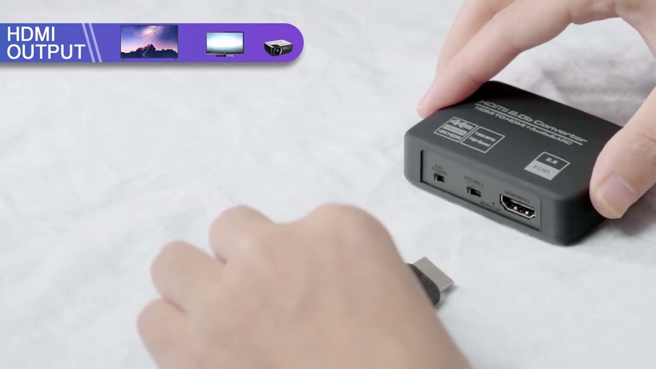 HDMI ARC Audio Extractor Connection Steps