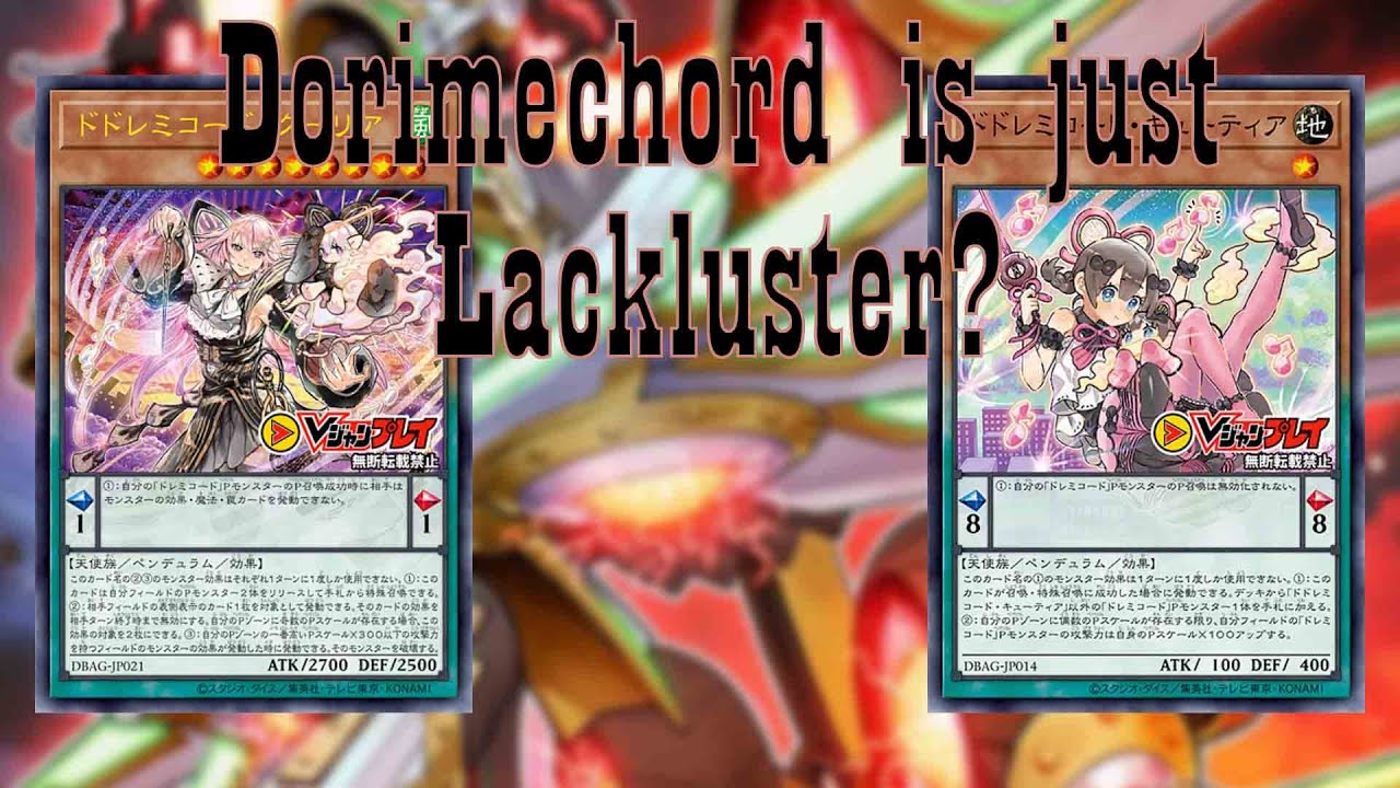 Doremichord is a Lackluster Deck | Electrumite needs to come off the list for this deck...