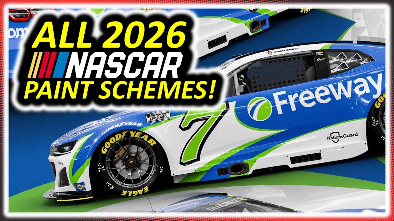 ВСЕ СХЕМЫ РАСКРАСКИ NASCAR 2026 ГОДА! | ЧАСТЬ 1