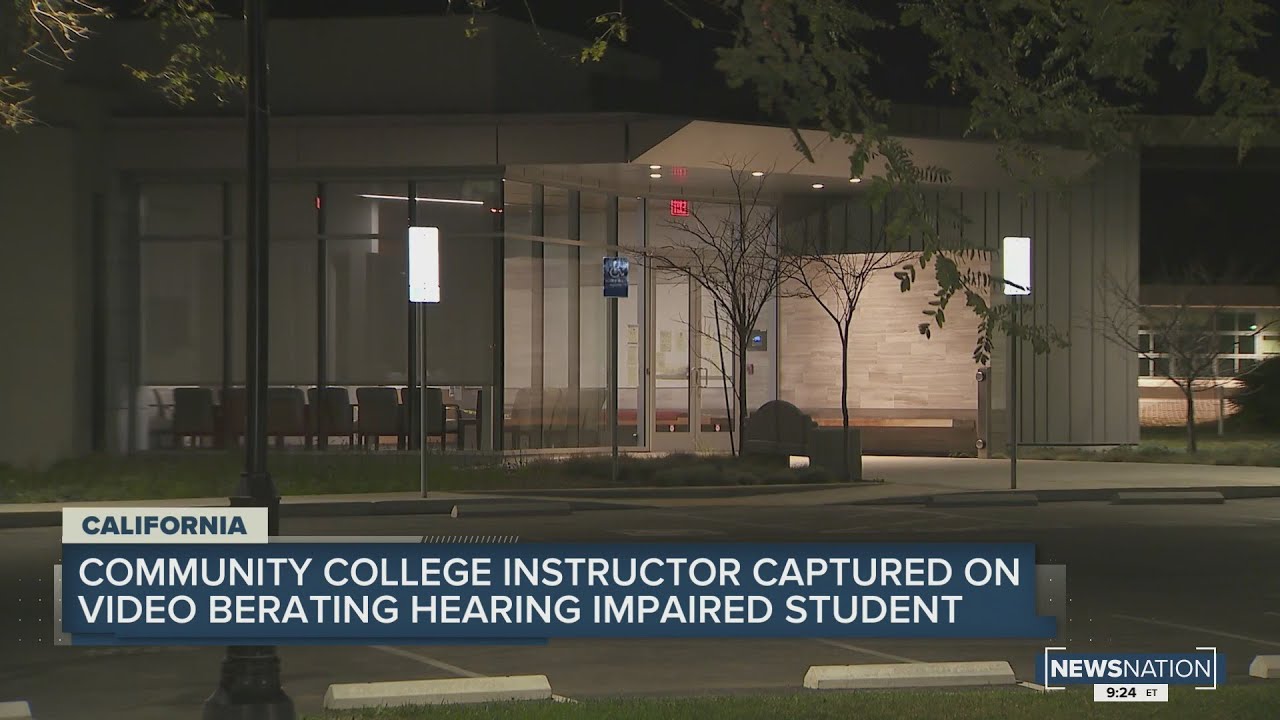 College instructor placed on leave after viral video showing confrontation with hearing impaired stu