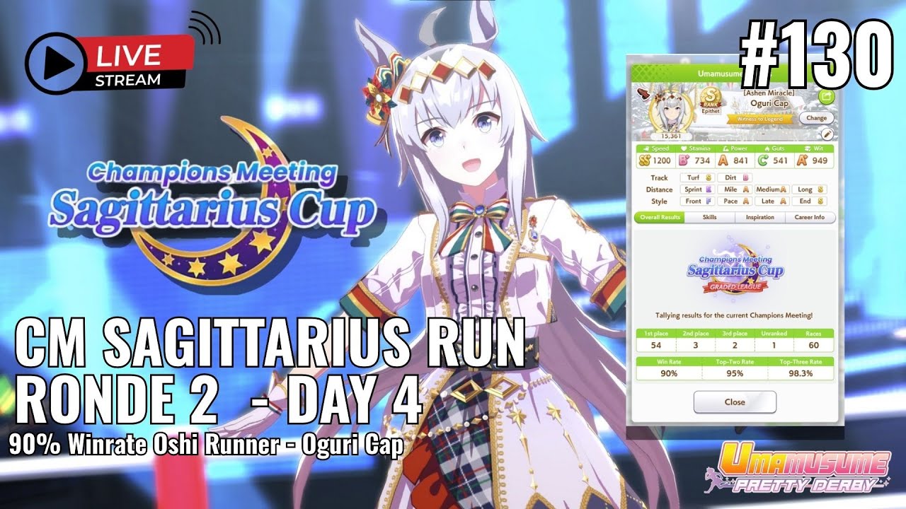 🔴 [LIVE] 90% WINRATE OSHI RUNNER HERE ! SAGITARIUS DAY 4 SOLO ACE OGURI  | UMA MUSUME : PRETTY DERBY