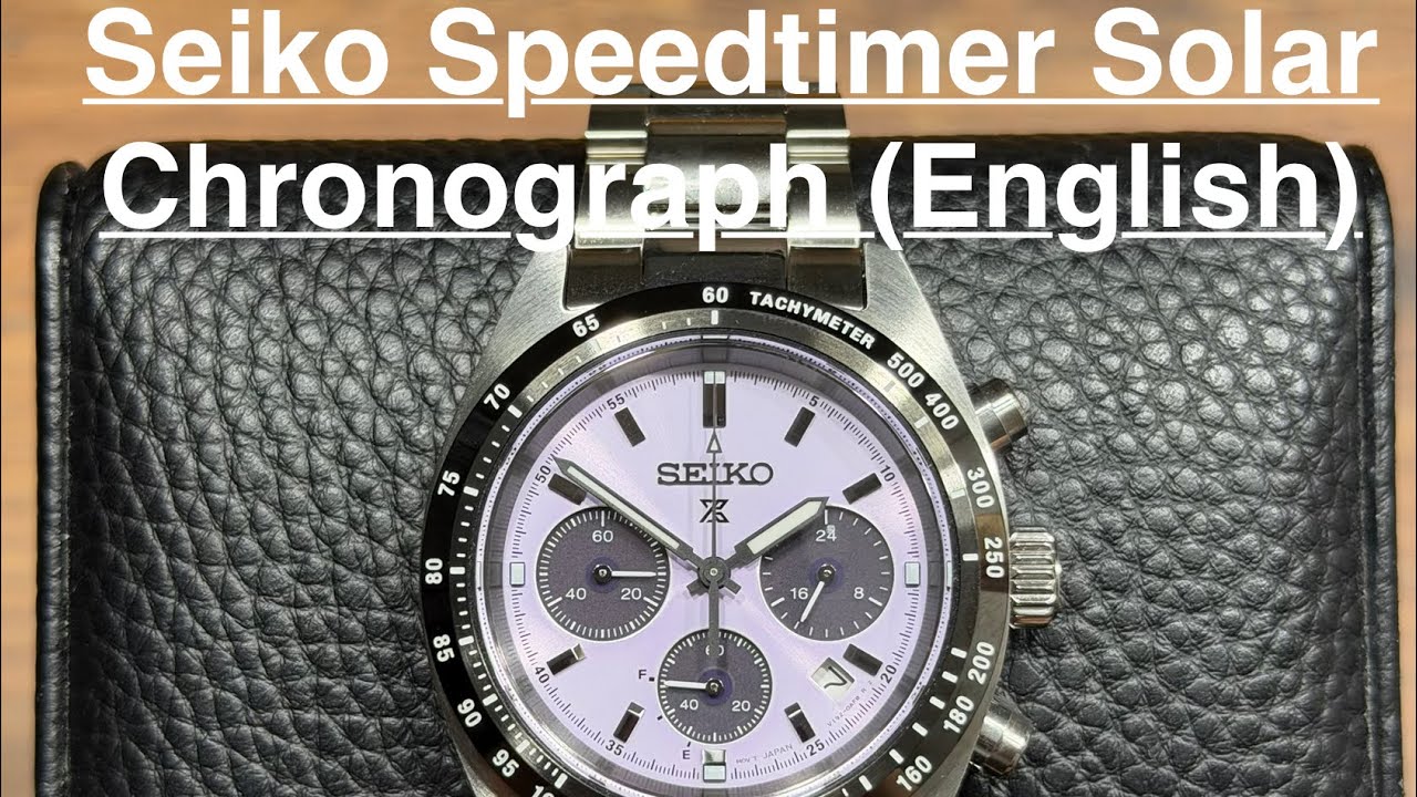Обзор хронографа Seiko Speedtimer Solar (на английском языке)
