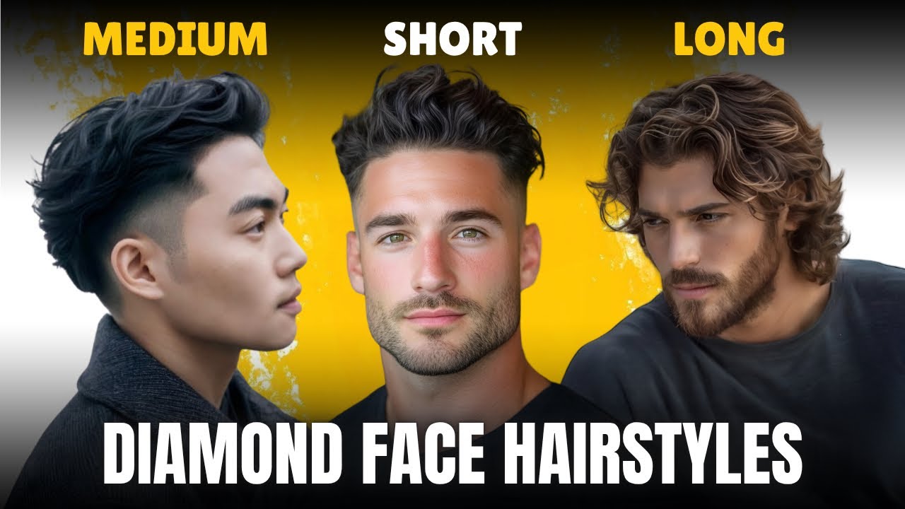 Best Hairstyles for Diamond Face Shape 2026 💇‍♂️ | Look Instantly More Attractive!