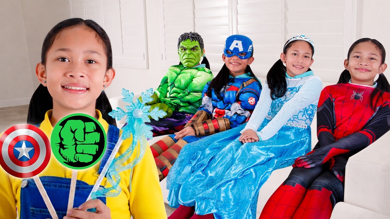 Andrea Becomes Superheroes to Save the Toys!