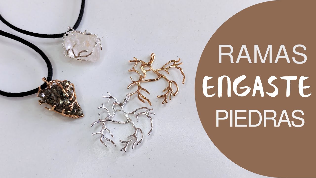 RAMAS DE METAL PARA ENGASTE DE PIEDRAS, COLGANTE.