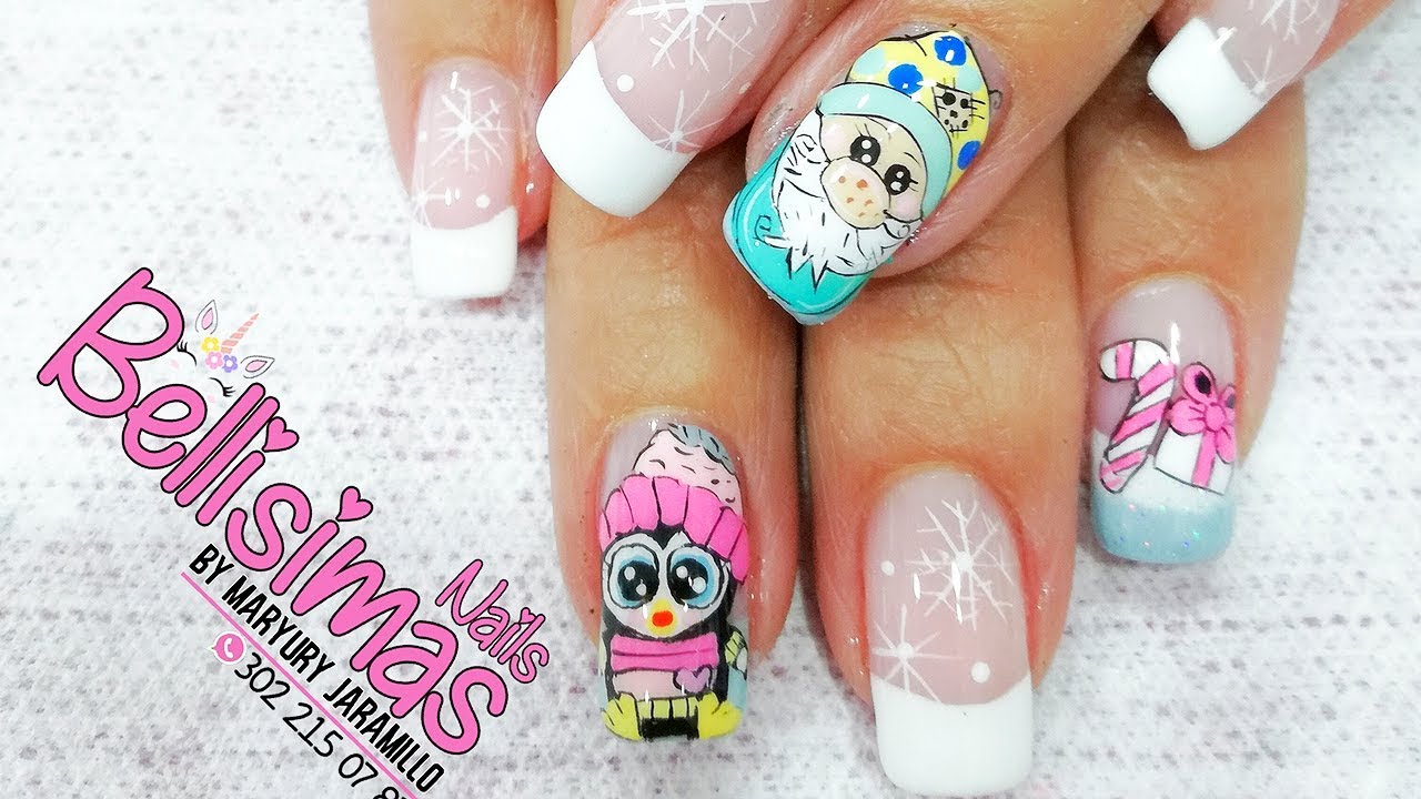 Uñas decoradas 2019 Navidad Temporada Navideñas uñas acrilicas pinturas Bellisimas Nails